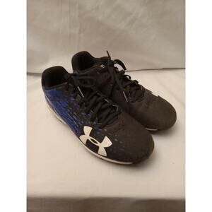 Under Armour Boy 4 Leadoff Low RM Youth Baseball Cleats Blue/Black 1278754-041